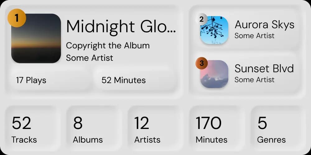 Music integration mockup